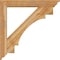 Ekena Millwork Merced Traditional Rough Sawn Bracket w/ Offset Brace, Western Red Cedar, 6"W x 36"D x 36"H BKT0604X36X36MRC01RWR - alternate 4